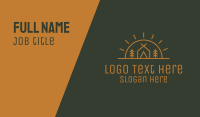 Camping Camp Tent Business Card