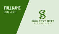 Plant Letter S  Business Card