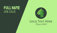 Green Dragon Creature Business Card Design