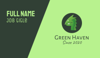 Green Dragon Creature Business Card Image Preview