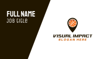 Black Basketball Pin Business Card