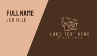 Film Camera Business Card example 2