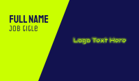 Automotive Glow Text Business Card