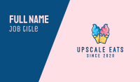 Pink Blue Ice Cream Business Card Image Preview