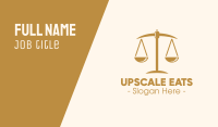 Attorney Lawyer Justice Scales Business Card Image Preview