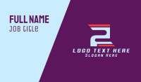 Cyber Gaming Emblem Number 2 Business Card Design