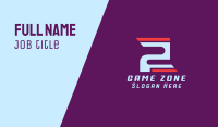 Cyber Gaming Emblem Number 2 Business Card Image Preview