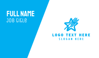 Sky Blue Star Business Card