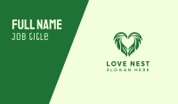 Leaf Heart Business Card Image Preview