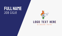 Modern India Outline Business Card