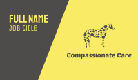 Yellow Star Horse Business Card