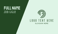 Green Geometric Letter B  Business Card Design