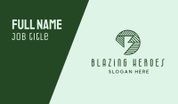 Green Geometric Letter B  Business Card Image Preview