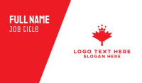 Canada Royalty Business Card