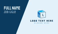 Box Letter E Letter  Business Card Design