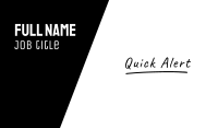 Signature Wordmark Business Card