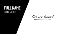 Signature Business Card example 4