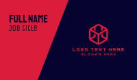 Red Cube Business Card