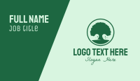 Organic Tree Business Card Design