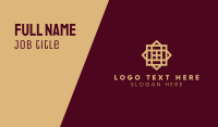 Elegant Brown Pattern Business Card Design