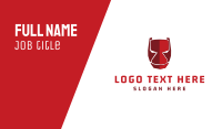 Red Helmet Business Card example 2