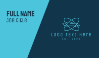 Atomic Blue Car Business Card Design