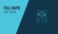 Atomic Blue Car Business Card