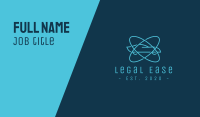 Atomic Blue Car Business Card