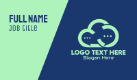 Online Message Cloud  Business Card