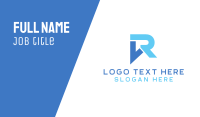 Modern VR Monogram Business Card Design