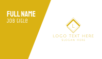 Gold Square Business Card example 3
