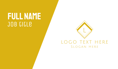 Luxurious Classical  Lettermark Business Card