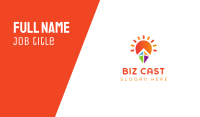 Green Orange Business Card example 3