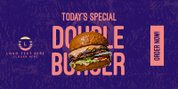 Double Burger Twitter Post