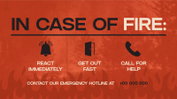 Fire Safety Precautions Animation