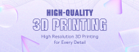 Futuristic 3D Printing Facebook Cover Image Preview