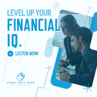 Business Financial Podcast Linkedin Post Design