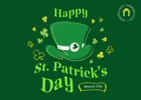 Lucky Irish Cap Postcard Design