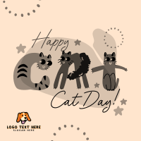 Happy Meow Day Instagram Post Design