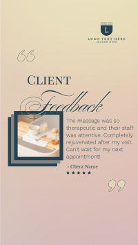 Spa Client Feedback Instagram Reel Image Preview