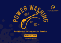 Pressure Washer Services Postcard