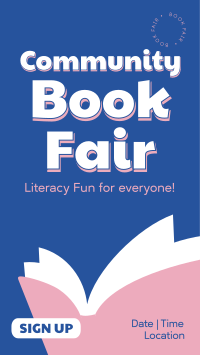 Community Book Fair Facebook Story