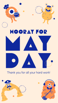 Hooray May Day Facebook Story