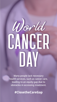 Cancer Day Ribbon Pin Instagram Story