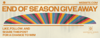 Retro Season End Giveaway Facebook Cover Image Preview