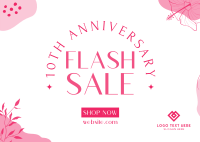 Special Anniversary Sale Postcard Design