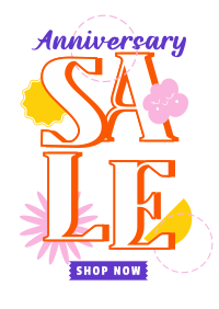 Hippie Anniversary Sale Flyer