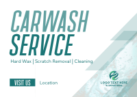 Cleaning Car Wash Service Postcard
