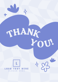 Trendy Thank You Poster