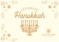 Hannukah Celebration Postcard